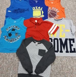 Lot of 7 Boy's Tops Sz M 7-8